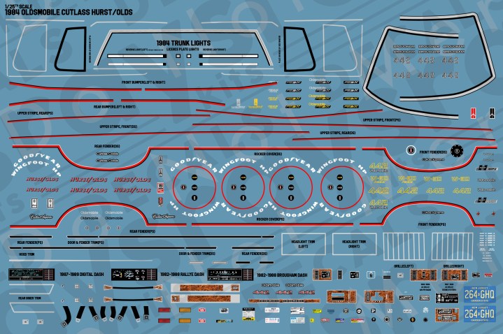 Oldsmobile Full Decal Sets – Rays Kits