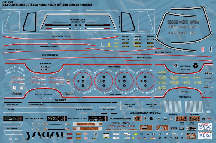 Oldsmobile Full Decal Sets – Rays Kits