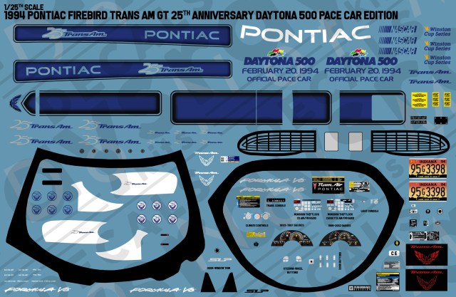 1994 Pontiac Firebird Trans Am GT 25th Anniversary Daytona 500 Pace Car Edition