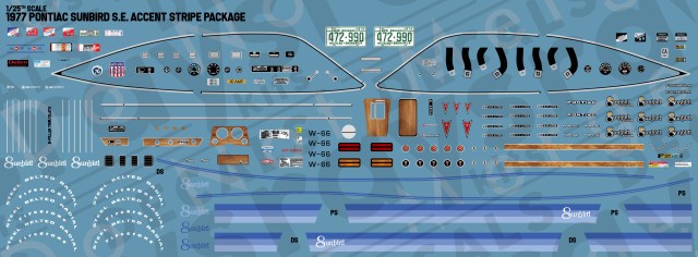1977 Pontiac Sunbird S.E. Accent Stripe Package